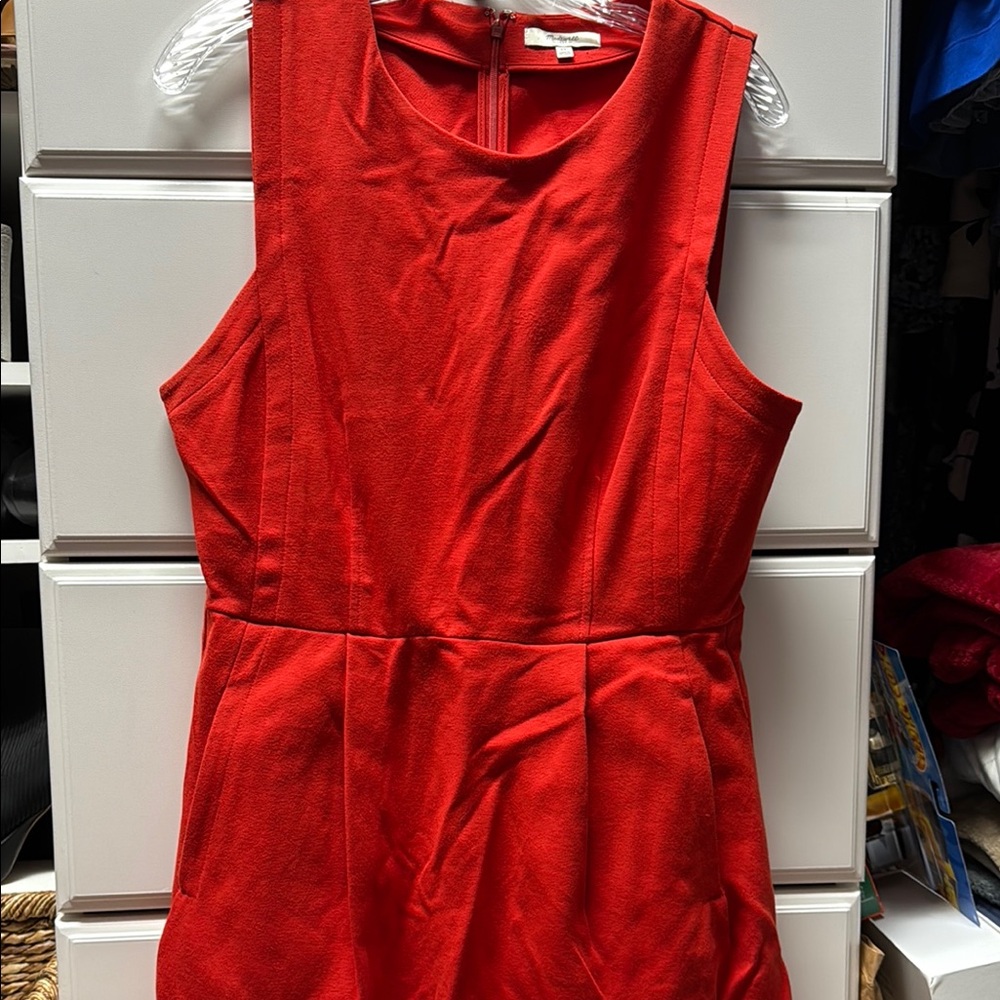 Elegant Red Madewell Sleeveless Dress